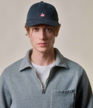 Grey Men Merz B. Schwanen CAP01 swan logo Caps | MERZ9405217