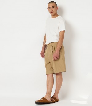 Khaki Men Merz B. Schwanen SHORTS01 Shorts | MERZ5284609