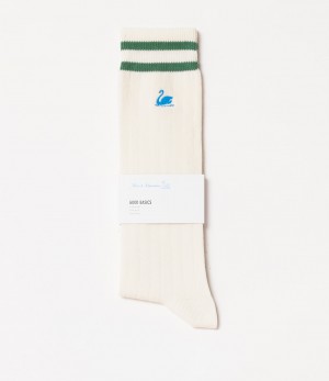 White Men Merz B. Schwanen GS08 cotton Socks | MERZ6392184