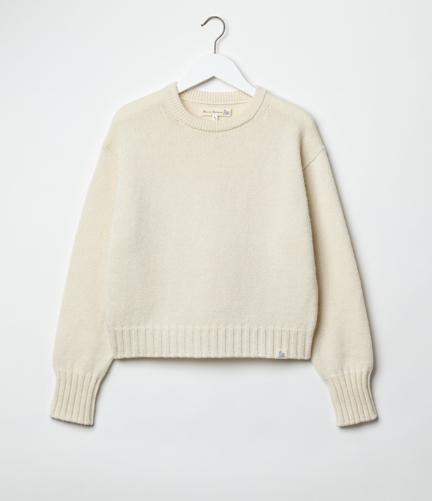 Beige Women Merz B. Schwanen WLOCC01 crew neck Pullover | MERZ6789105