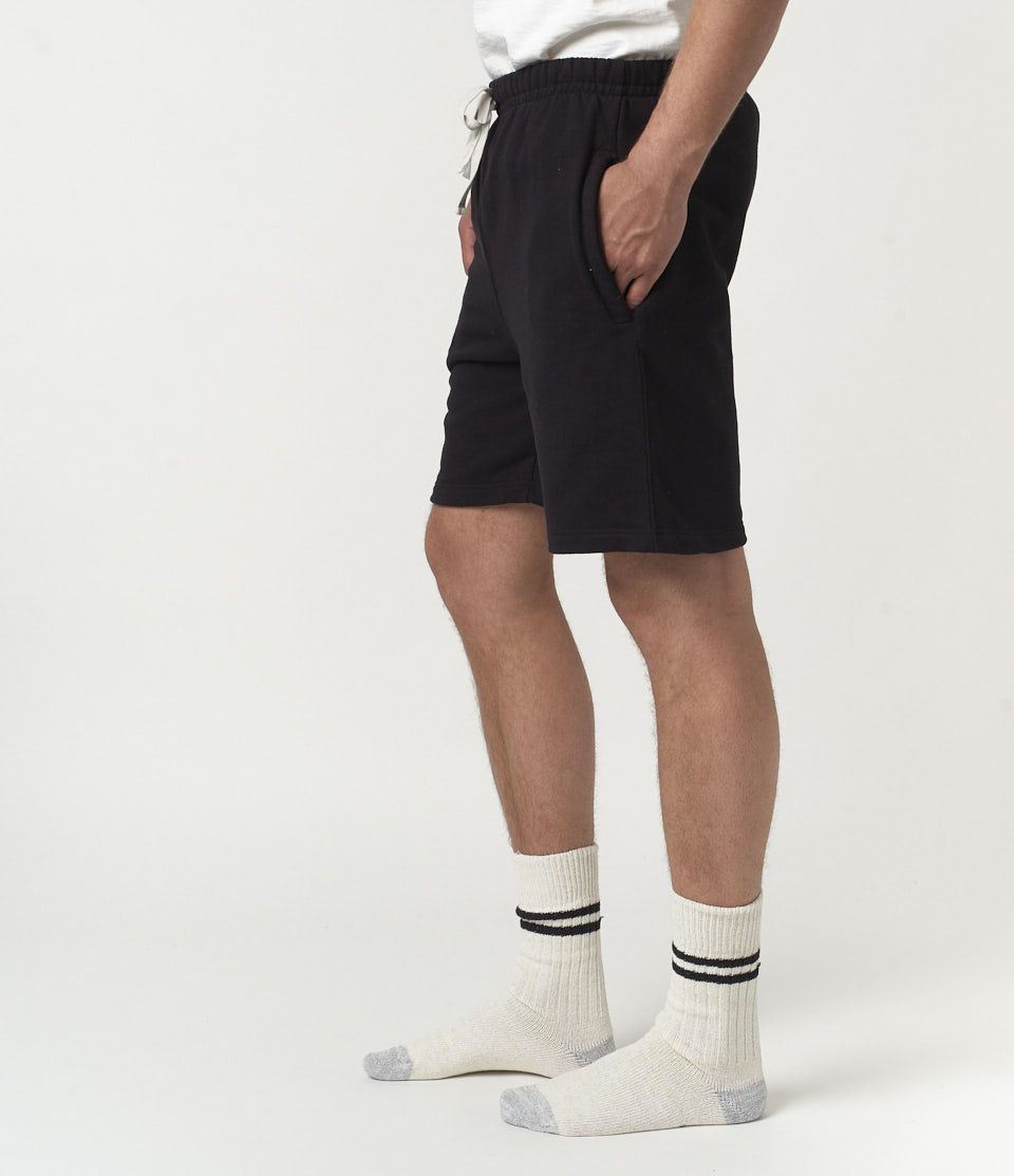 Black Men Merz B. Schwanen 356 loopwheeled Sweatshorts | MERZ5263094