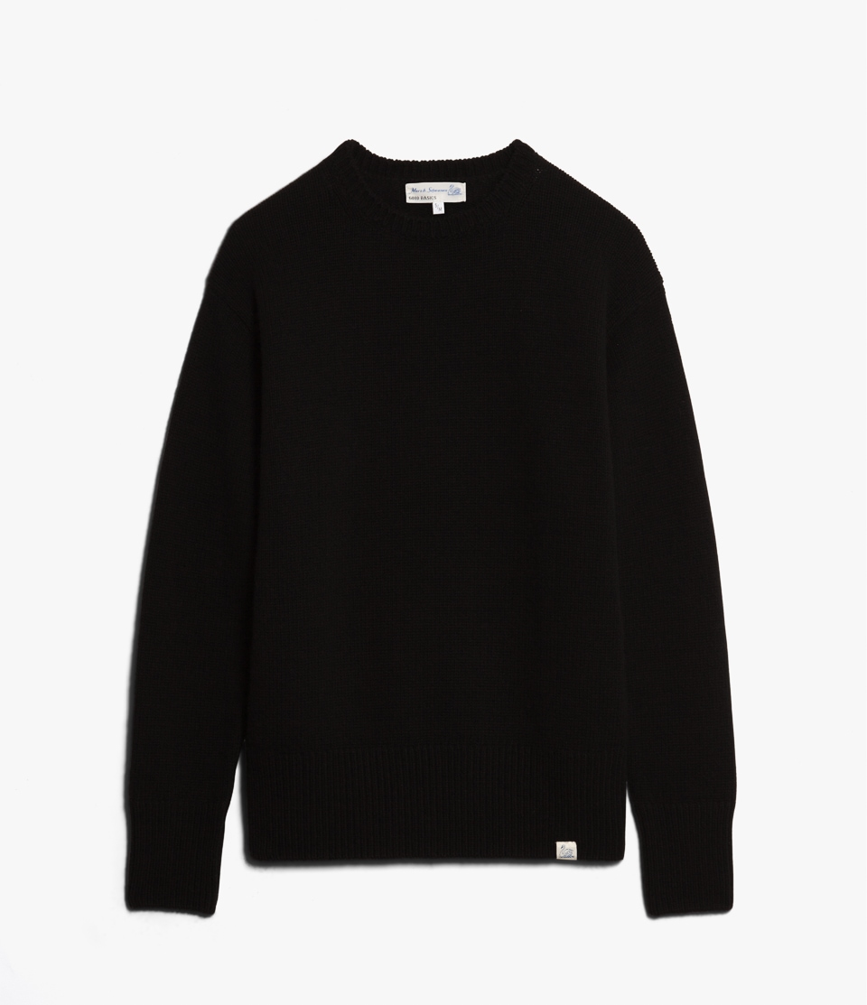 Black Men Merz B. Schwanen LOCC01 crew Pullover | MERZ5381690