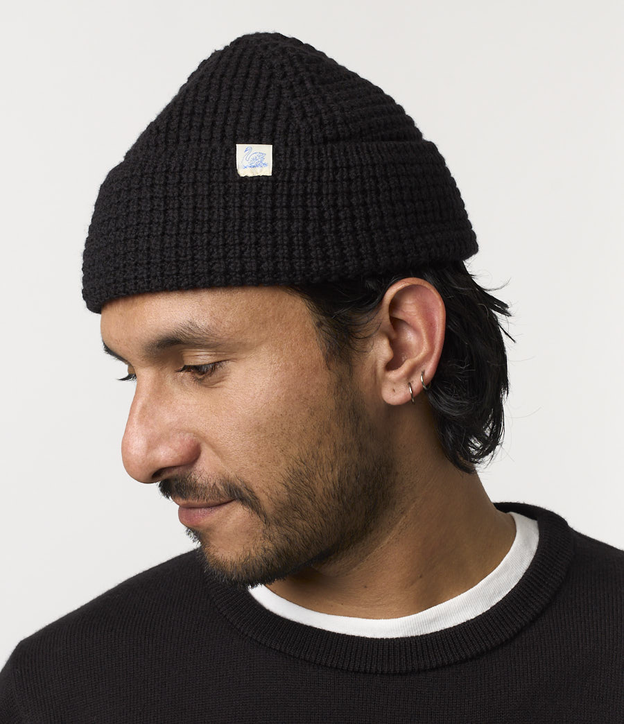 Black Men Merz B. Schwanen MWBN06 sturdy Beanie | MERZ5289360