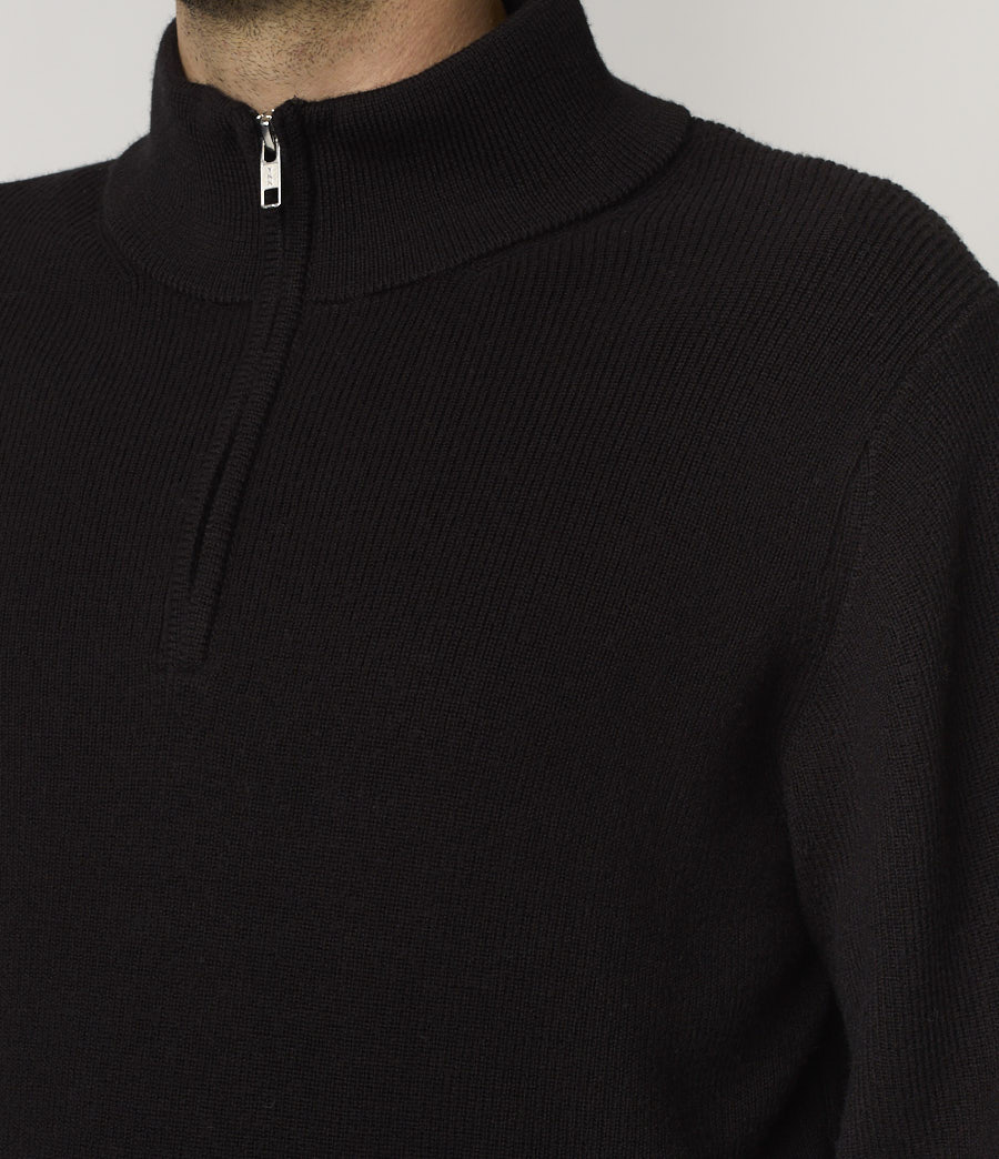 Black Men Merz B. Schwanen MWZP04 half-zip Pullover | MERZ4197608