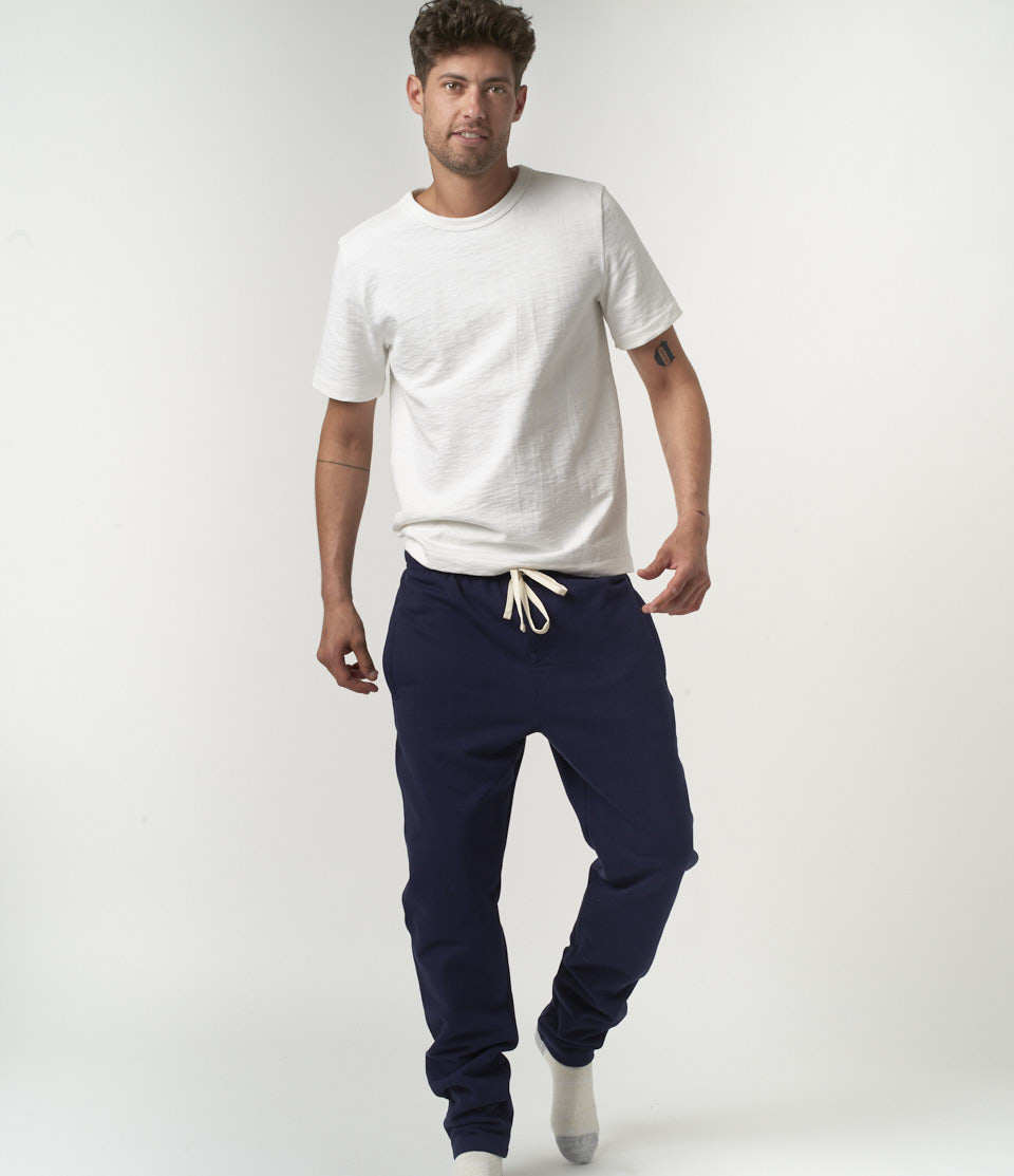 Blue Men Merz B. Schwanen 3S50 loopwheeled Sweatpants | MERZ9152064