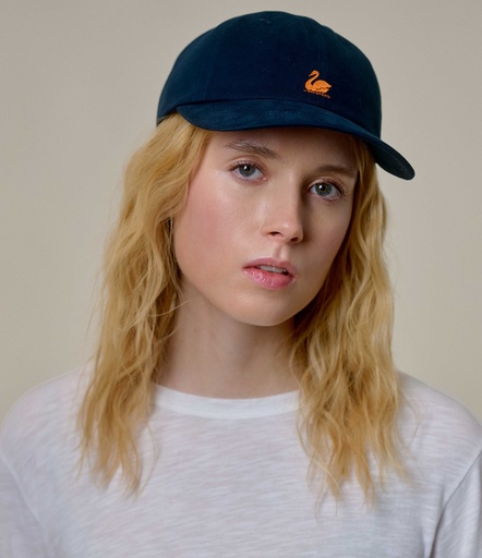 Blue Women Merz B. Schwanen CAP01 swan logo Caps | MERZ8793502