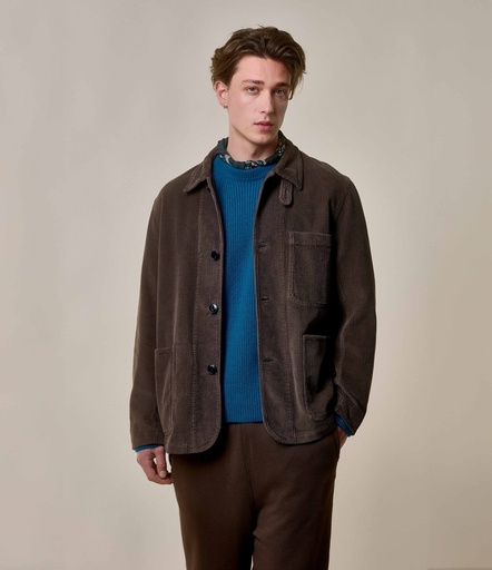 Chocolate Men Merz B. Schwanen JKT03C organic cotton corduroy Jackets | MERZ3590628