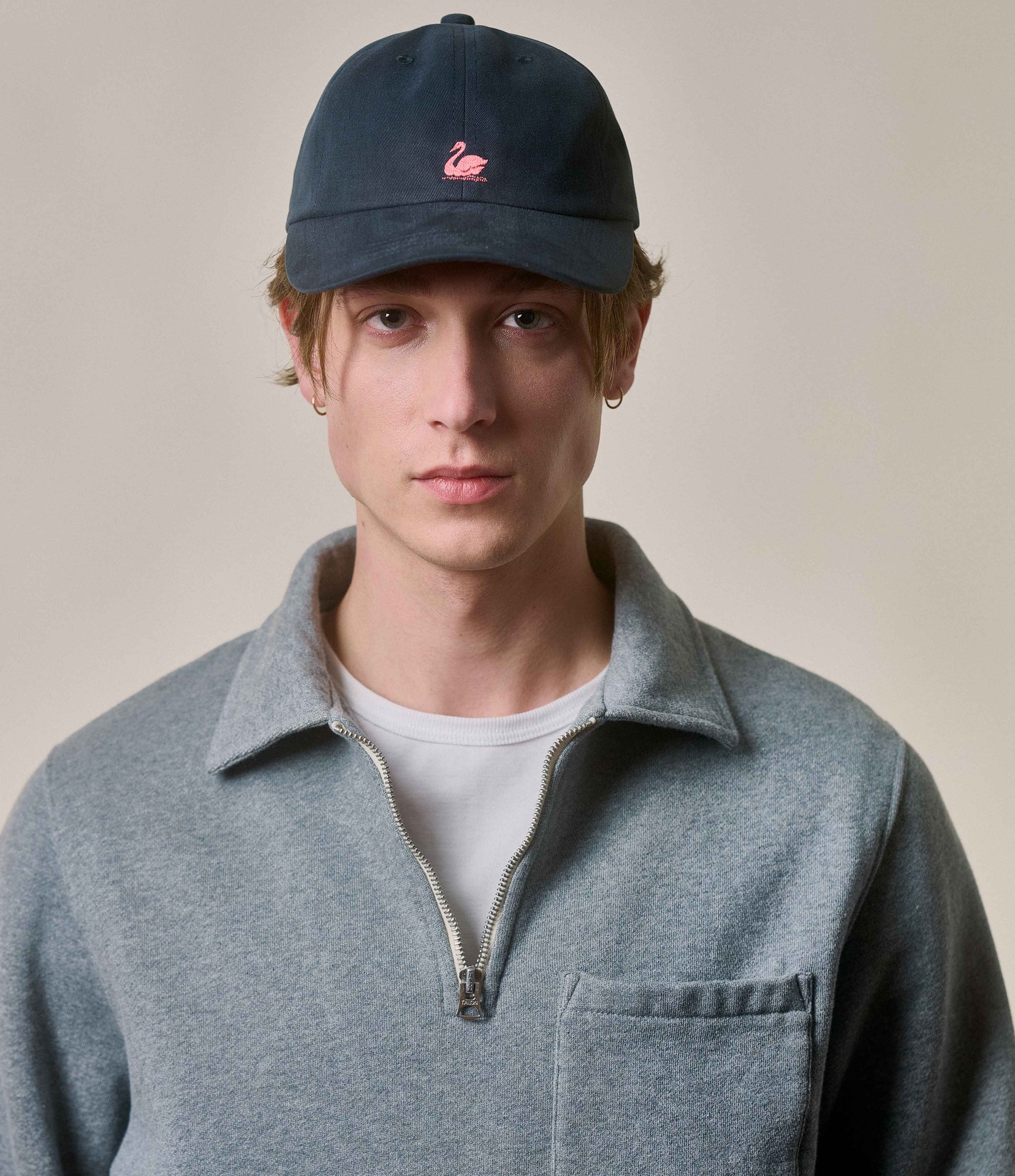 Grey Men Merz B. Schwanen CAP01 swan logo Caps | MERZ9405217