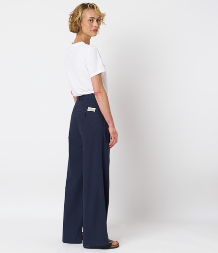 Navy Women Merz B. Schwanen PANTS04 wide Pants | MERZ2981564