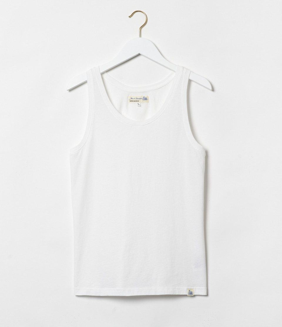 White Women Merz B. Schwanen WCS01 Tank Top | MERZ5428967