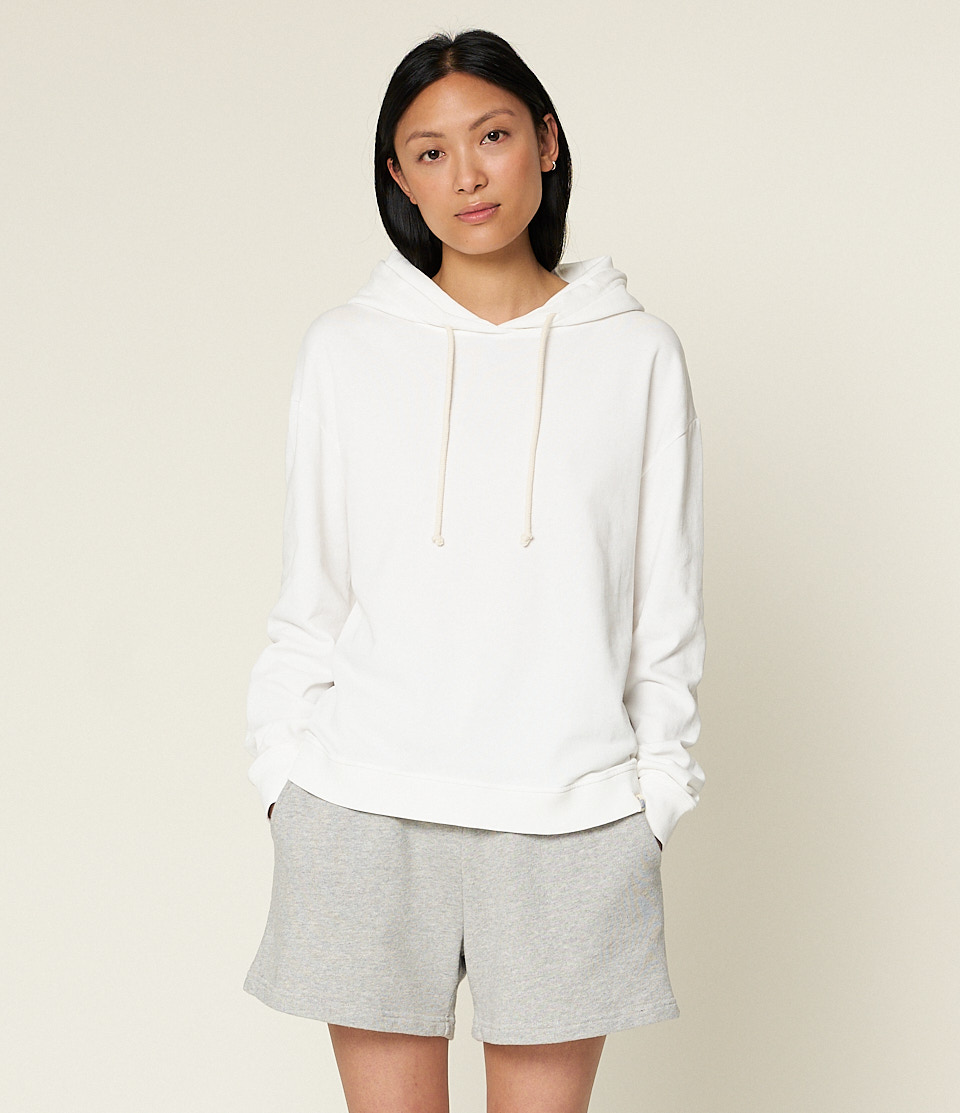 White Women Merz B. Schwanen WHD11 Hoodie | MERZ1307496